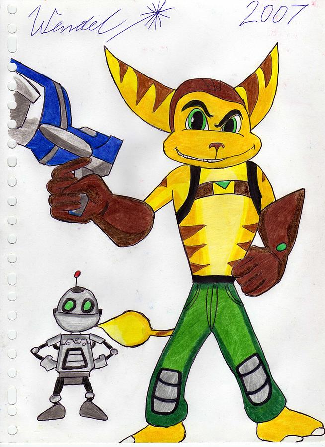 How To Draw Ratchet From And Clank Staybite11