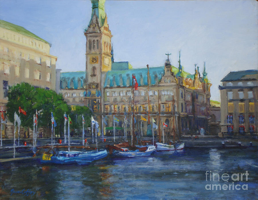 Rathaus Painting by Joan Coffey