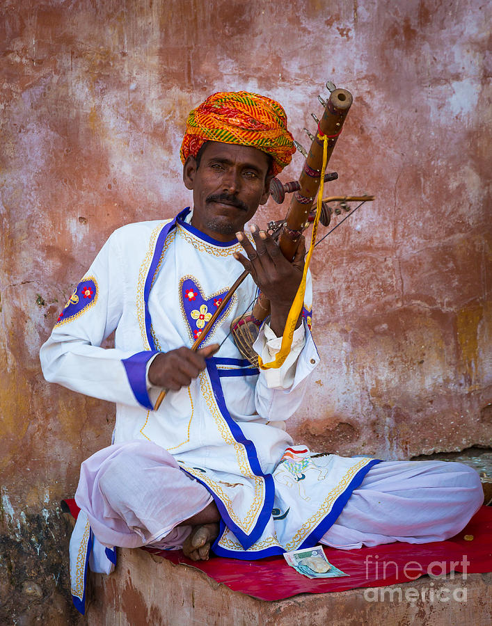 Ravanhatha Musician Photograph by Inge Johnsson