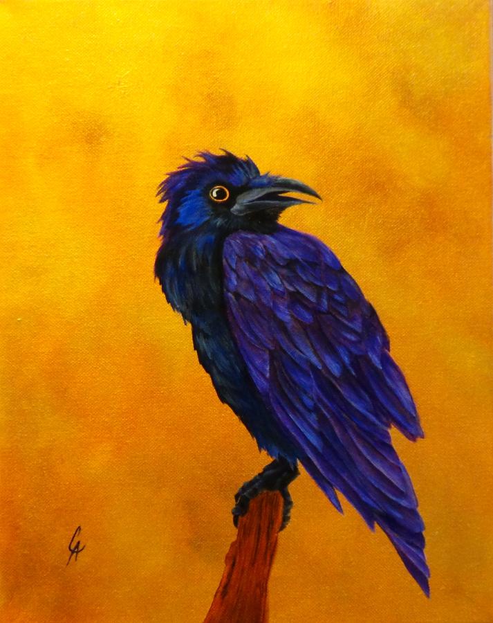 Raven Painting by Carol Avants