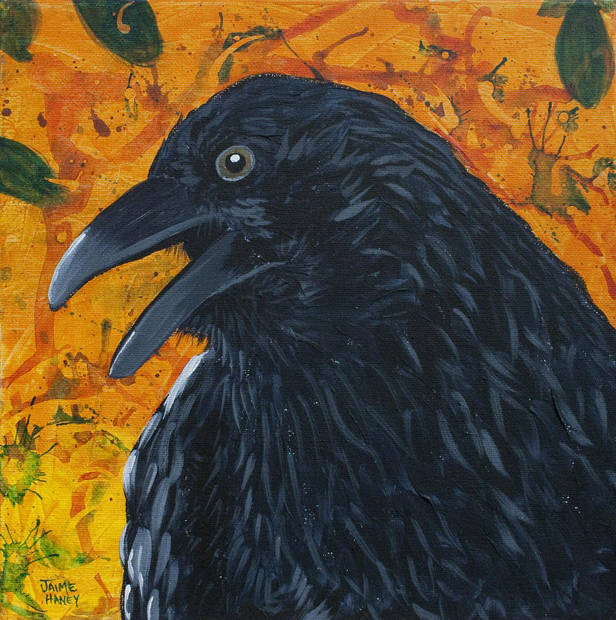 Raven Festival Painting by Jaime Haney