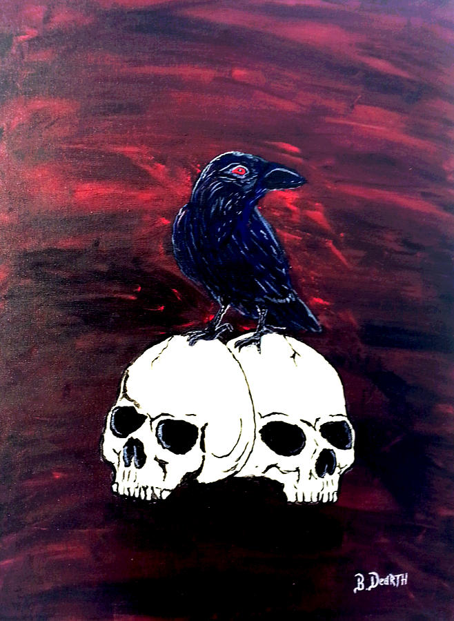 Raven Nevermore Painting by Brian Dearth - Fine Art America