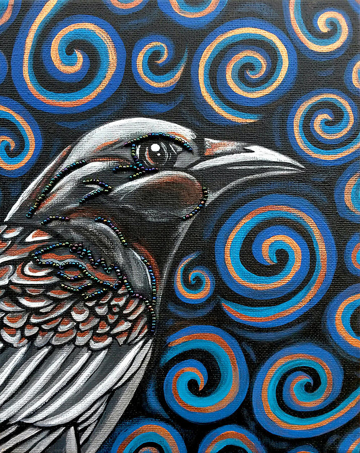 Raven Painting by Sarah Crumpler