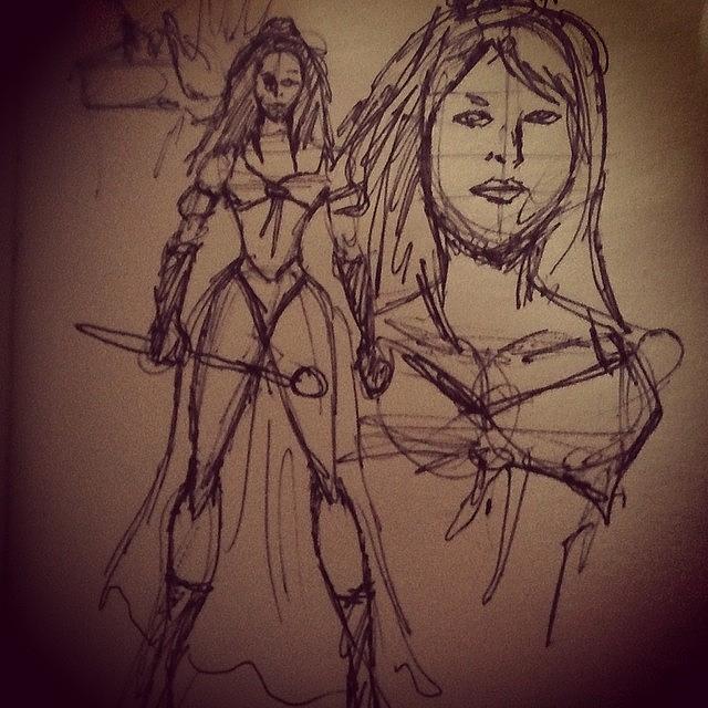 Sketch Photograph - Ravena #sketch Drawn By Amdecreations by Kidface Anbessa-Ebanks