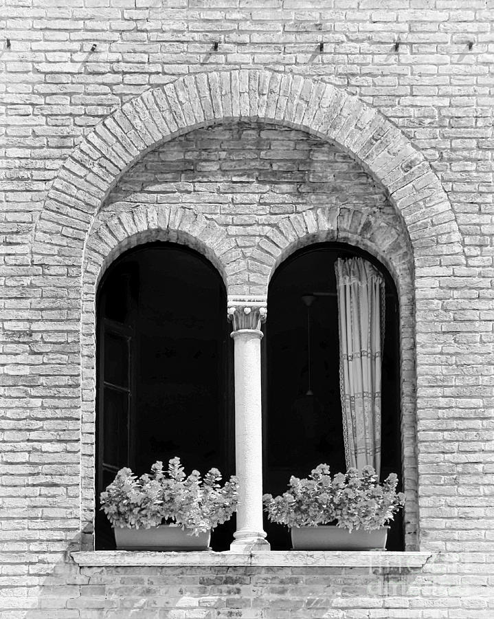 Ravenna Window mono Photograph by Kate McKenna