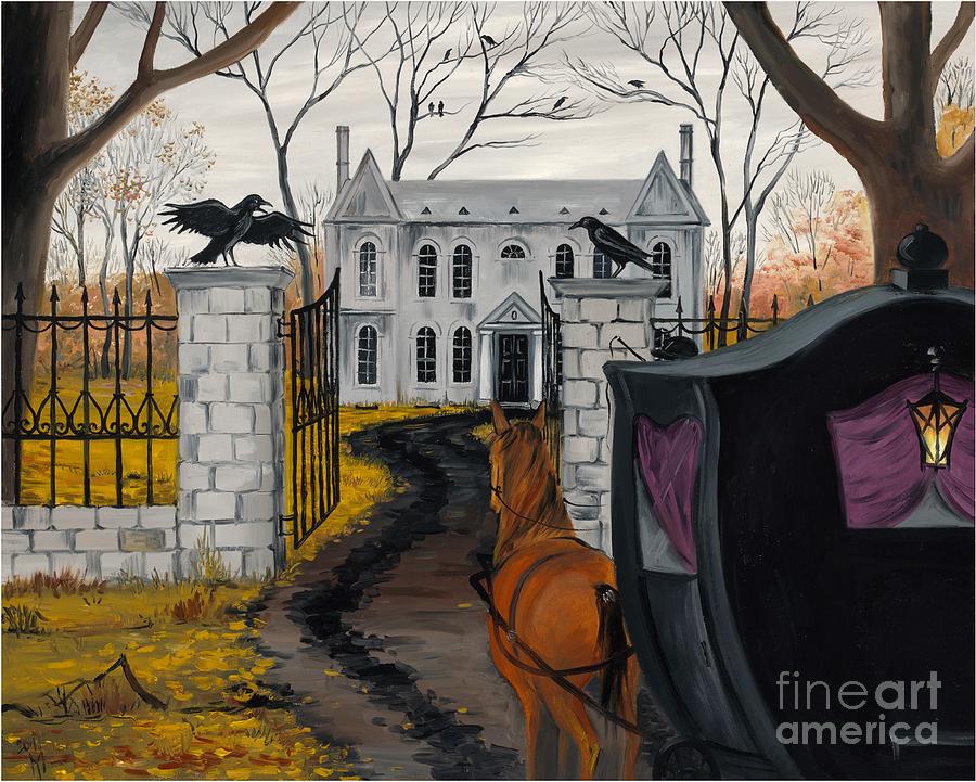 Ravens Estate Painting by Margaryta Yermolayeva