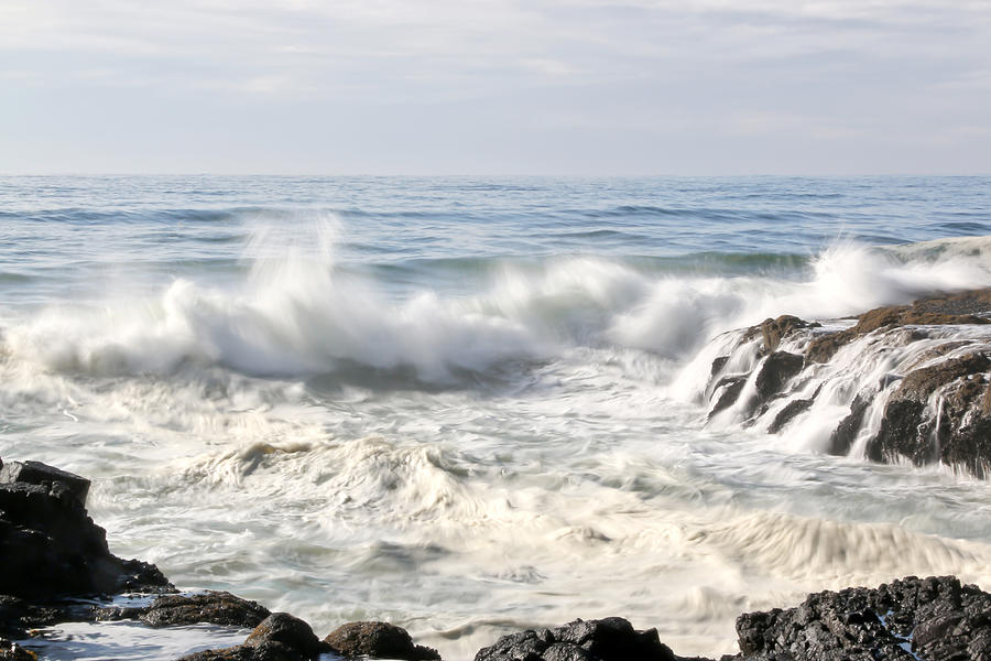 Ravishing Waves At Cape Perpetua Photograph by Athena Mckinzie