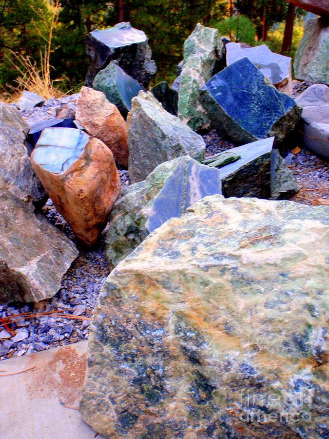 Raw Jade Rocks Photograph by Mary Deal