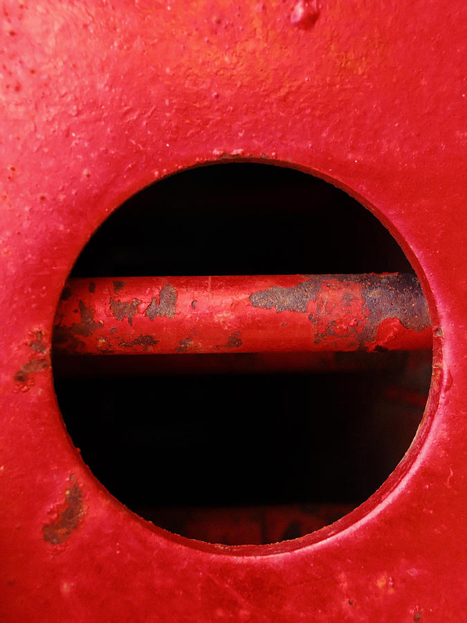 Red Photograph - Raw Steel...vertical by Tom Druin