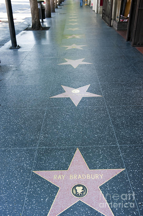 Ray Bradbury Hollywood Walk of Fame Celebrity star  Photograph by David Zanzinger