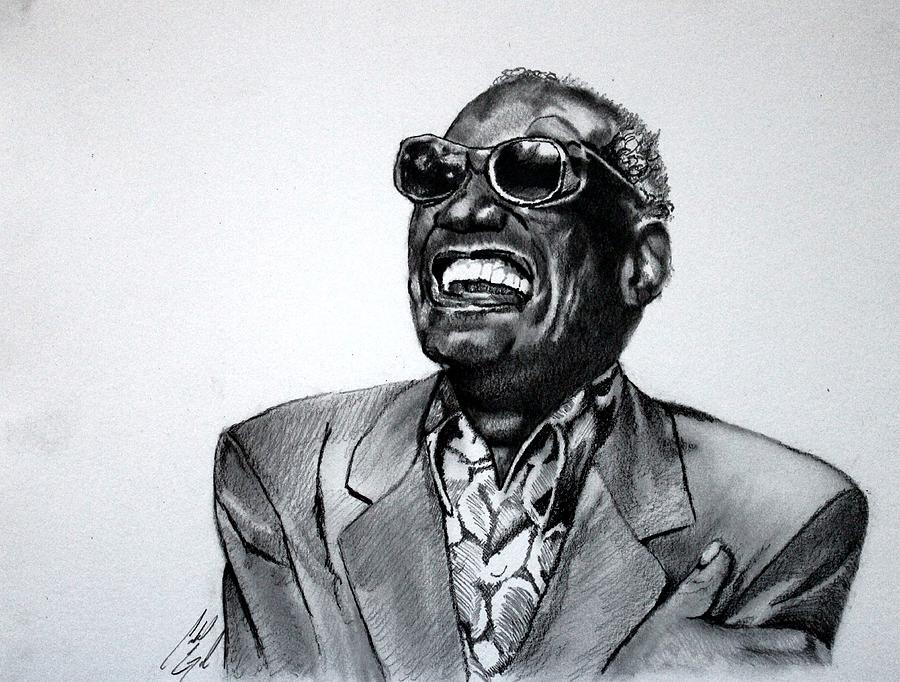 Ray Charles Drawing by Caleb Goodman Fine Art America