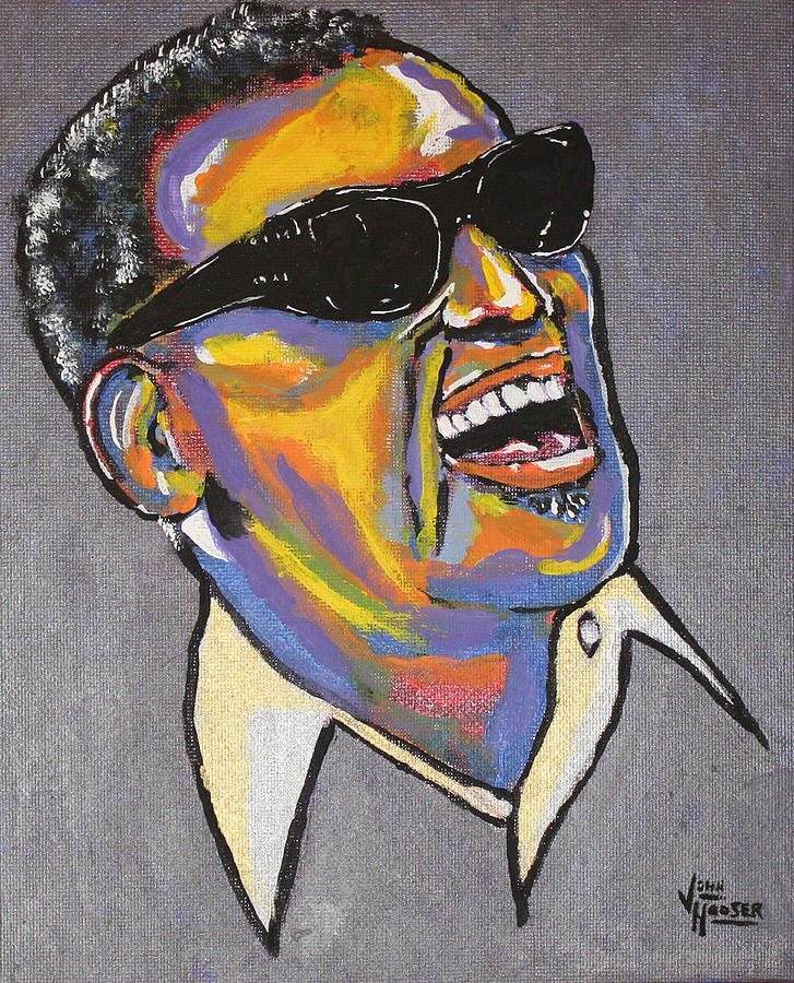 Ray Charles Painting by John Hooser