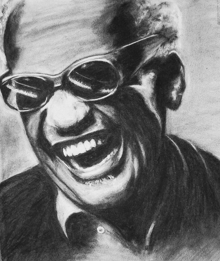 Ray Charles Drawing By Kira Rubtsova Fine Art America