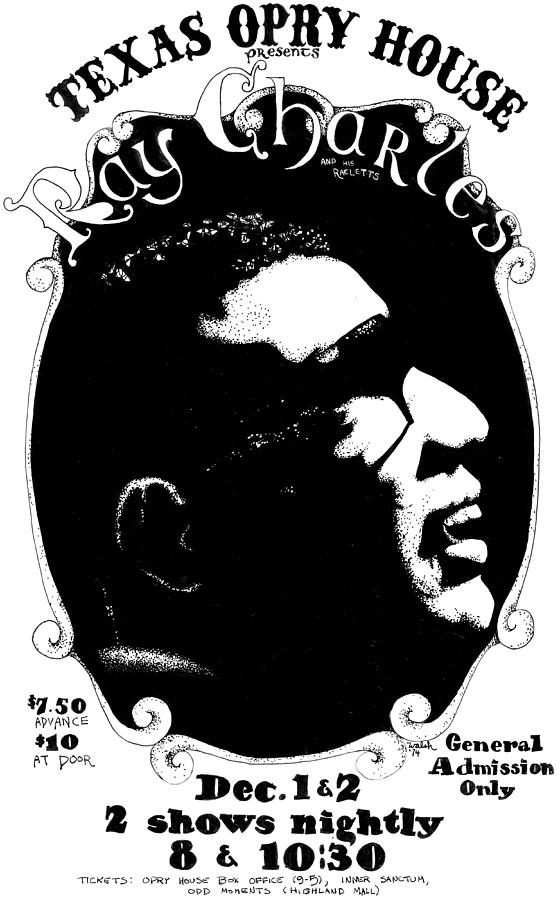 Ray Charles Drawing by Pauline Walsh Jacobson