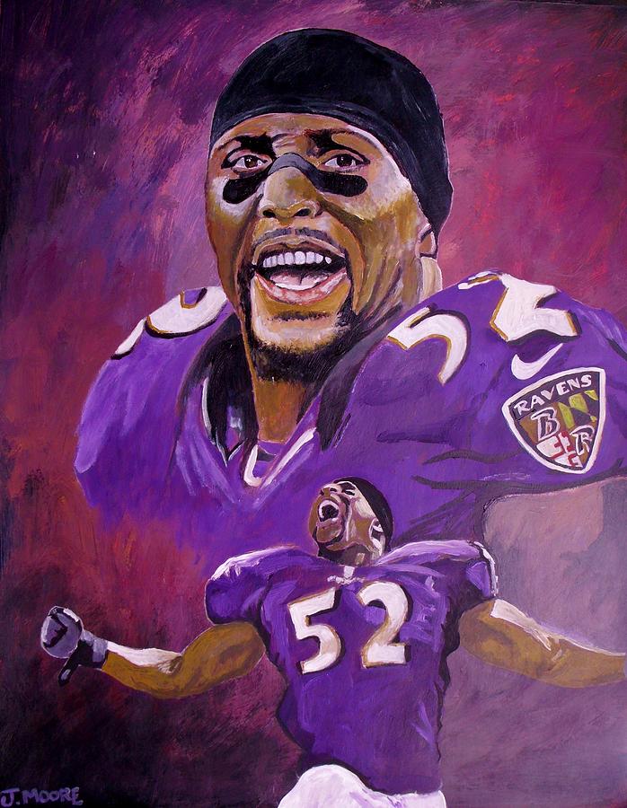Ray Lewis Painting by Jeremy Moore.