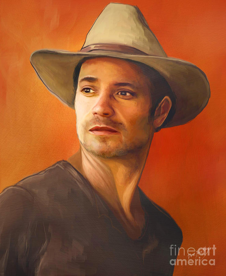 Raylan Givens Digital Art - Raylan Givens by Dori Hartley Raylan Givens Digital Art - Raylan Givens by Dori Hartley