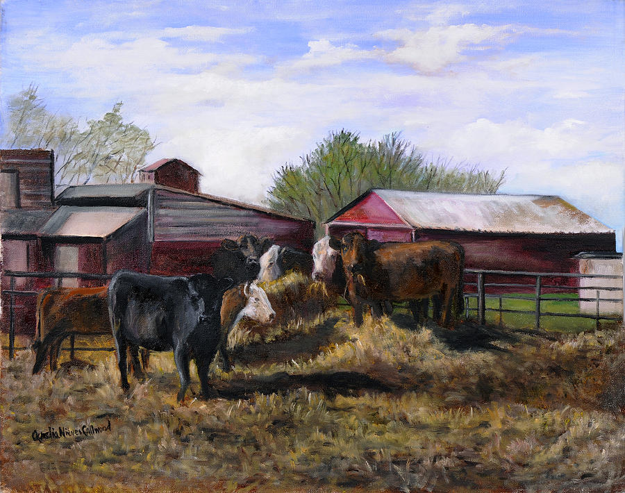 Raymond Runkle Farm Lambertville NJ Painting by Aurelia Nieves-Callwood