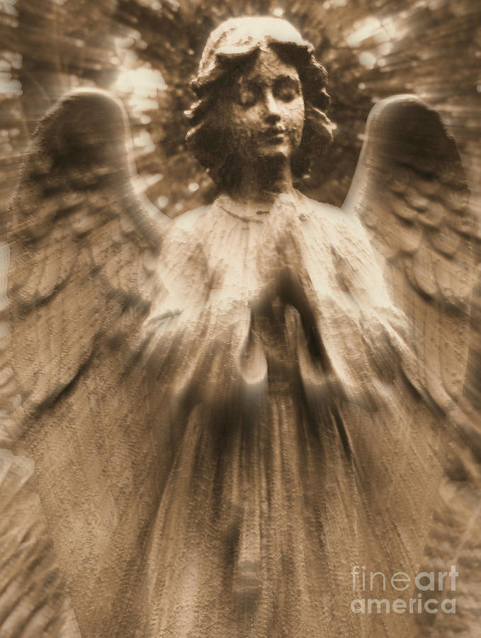 Angel Photograph - Rays of An Angel by Anne McDonald