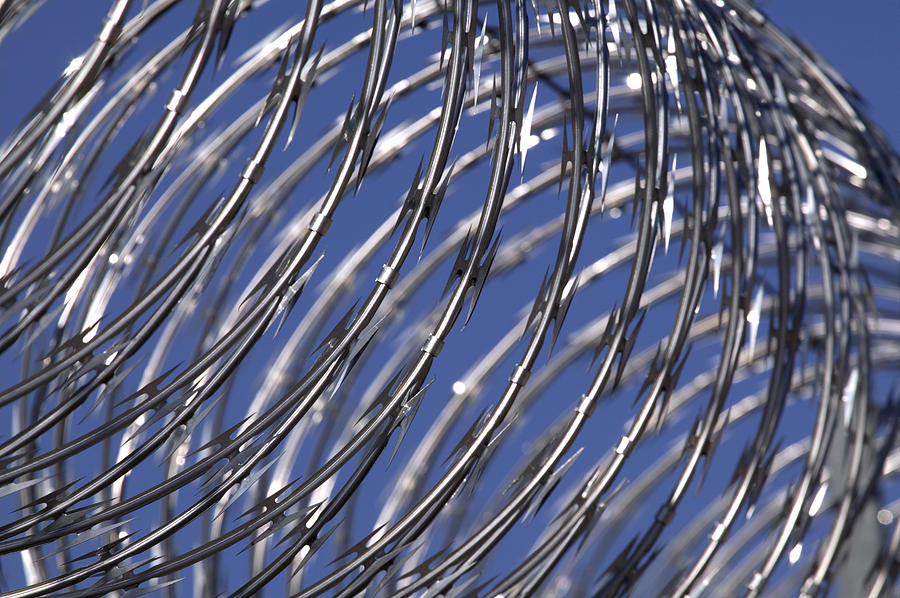 Razor Wire Photograph by Mark Harmel | Fine Art America