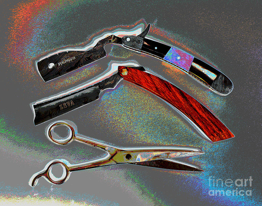 Razors and Shears Photograph by Larry Oskin