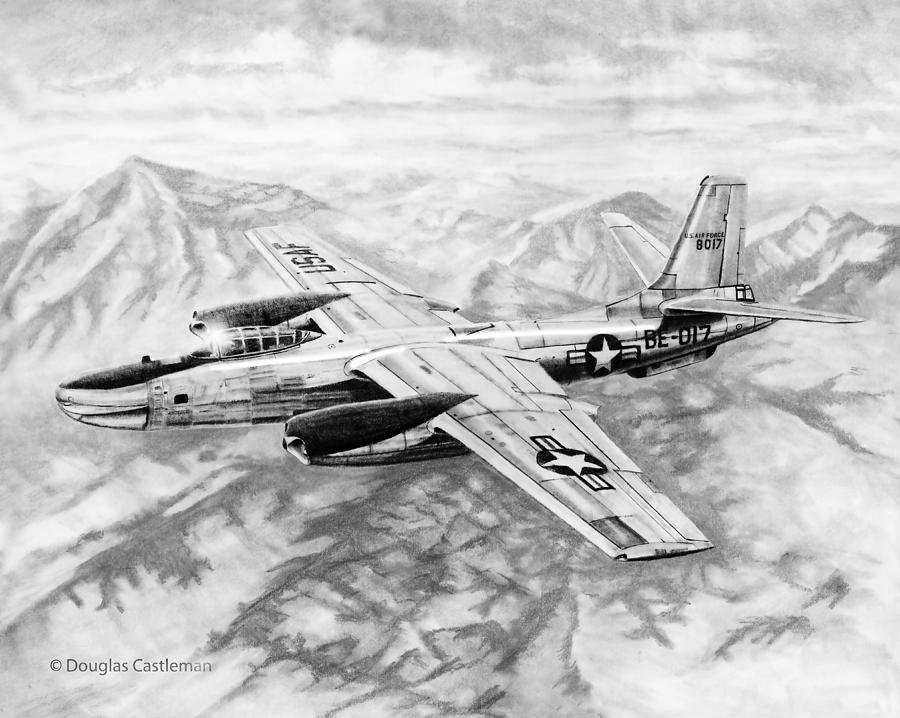 Rb-45 Drawing by Douglas Castleman