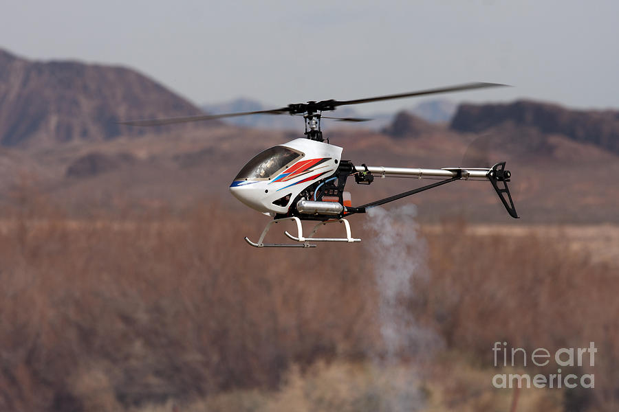 Helicopter Photograph - RC Helicopter by Gunter Nezhoda