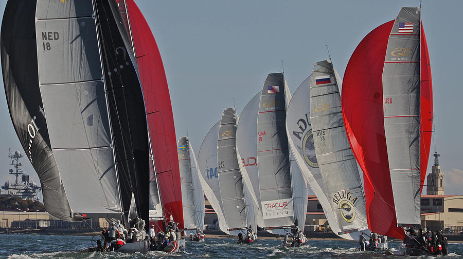 Rc44 Regatta San Diego Photograph by Steven Lapkin