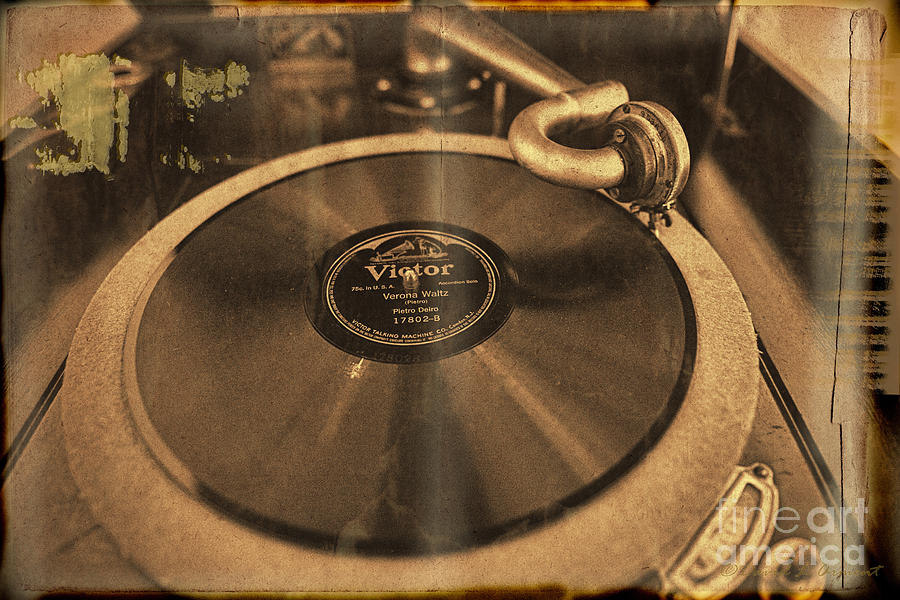 RCA Victor Talking Machine Sepia on Page Photograph by David Arment