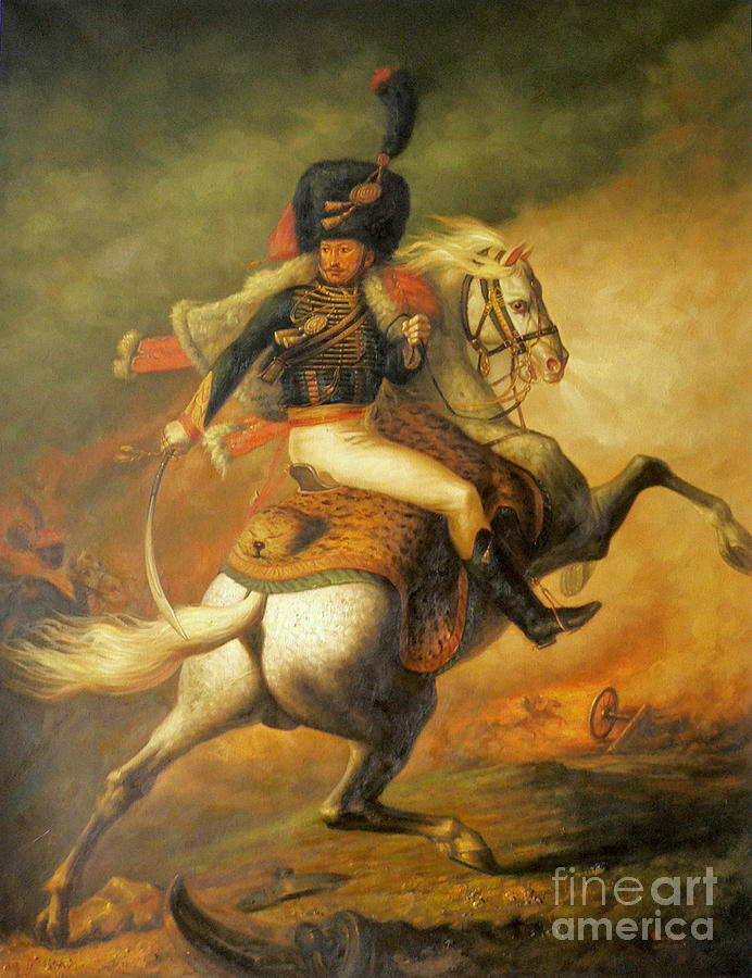 RE classic Oil painting General on canvas#16-2-5-08 Painting by Hongtao Huang