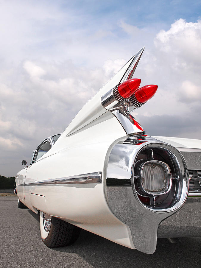 Reach For The Skies - 1959 Cadillac Tail Fins Photograph by Gill Billington