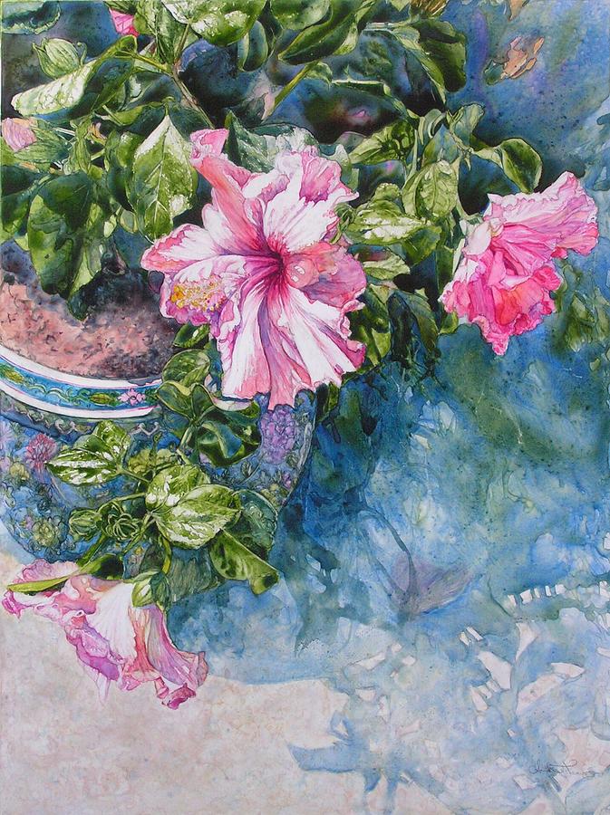 Reaching For Pretty Pink Painting by Annika Farmer