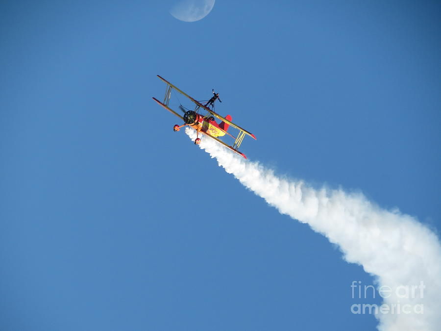 Airplane Photograph - Reaching for the moon. Oshkosh 2012 by Ausra Huntington nee Paulauskaite