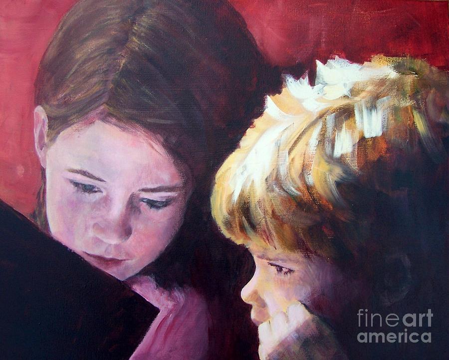 Read to Me Painting by Mary Lynne Powers
