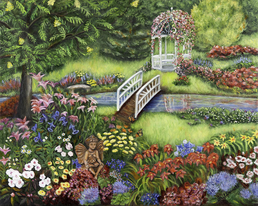 Fairy Garden Painting by Samantha Shirley