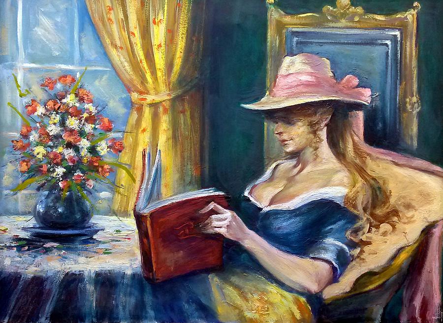 Reading Room Painting by Philip Corley