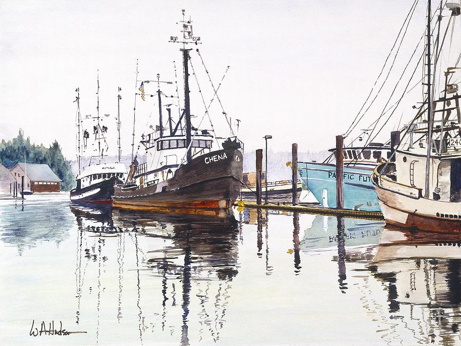 Ready for Albacore Aboard Chena Painting by Bill Hudson