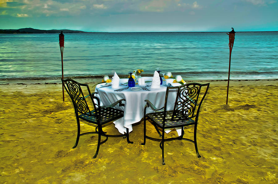 Ready For Dinner At Waters Edge In Jamaica Photograph by Gary Slawsky