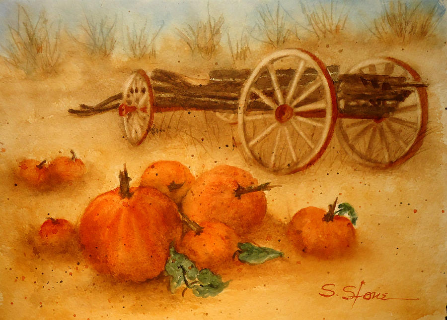 Nature Painting - Ready For Harvest by Sandra Stone Nature Painting - Ready For Harvest by Sandra Stone