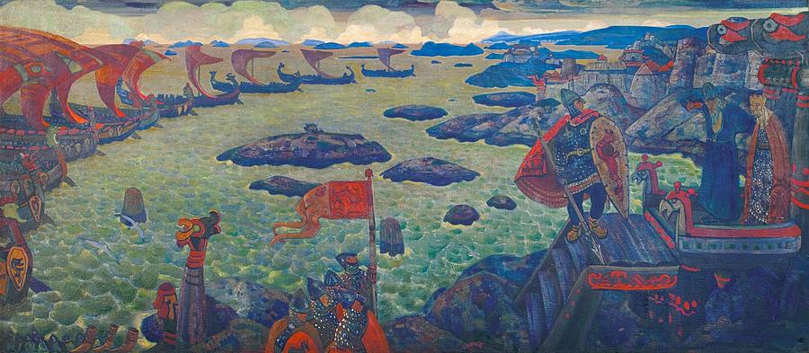 Nicholas Roerich Painting - Ready for the Campaign by Nicholas Roerich