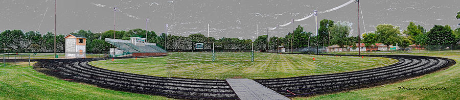 Ready For The Football Season Panorama Digital Art Photograph by Thomas Woolworth