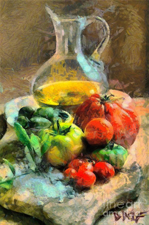Still Life Painting - Ready for the Italian sauce by Dragica  Micki Fortuna