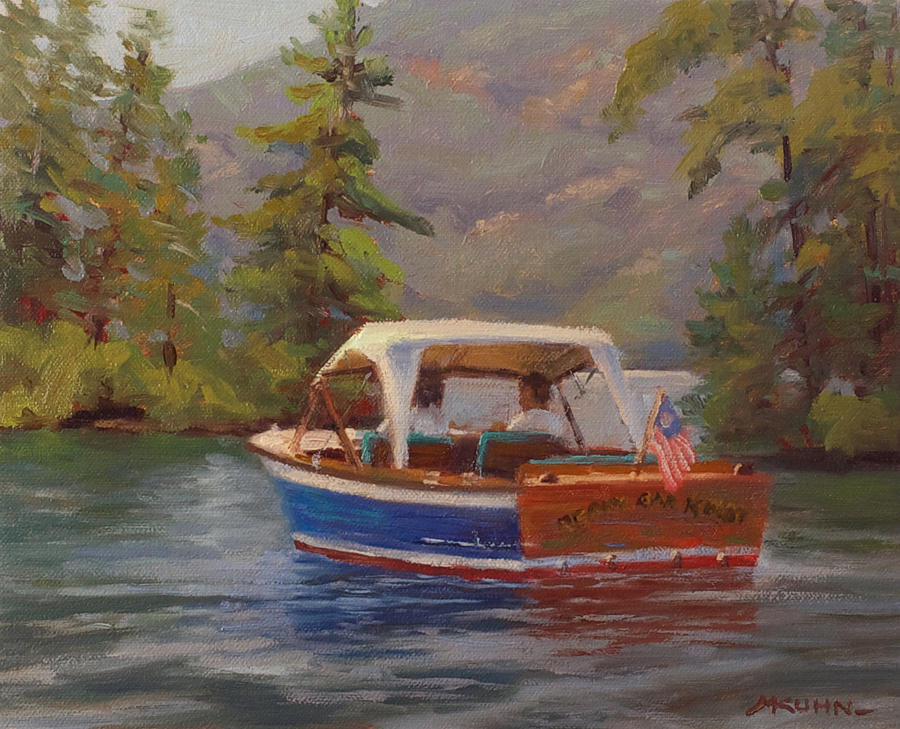 Lake George Painting - Ready Oar Knot by Marianne Kuhn