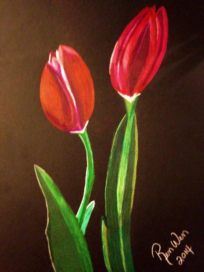 Ready to Bloom Drawing by Renee Michelle Wenker