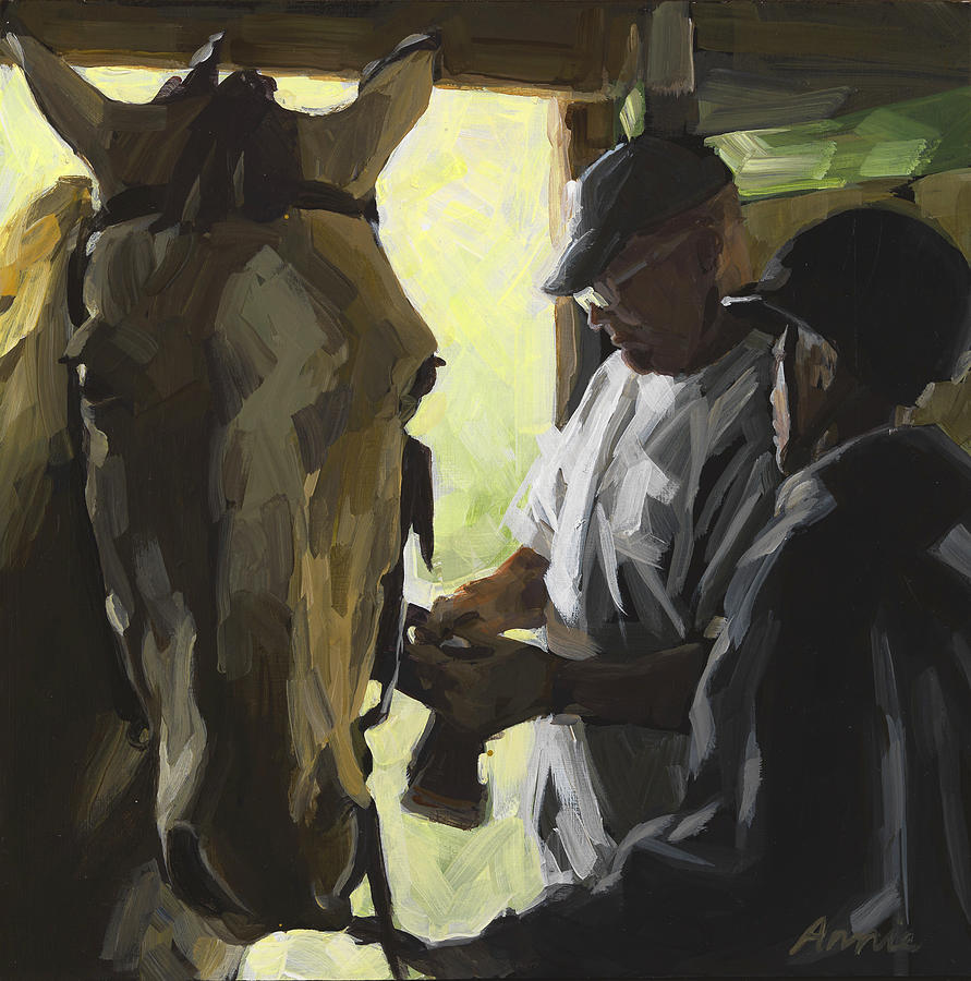 Horse Painting - Ready To Ride by Annie Salness
