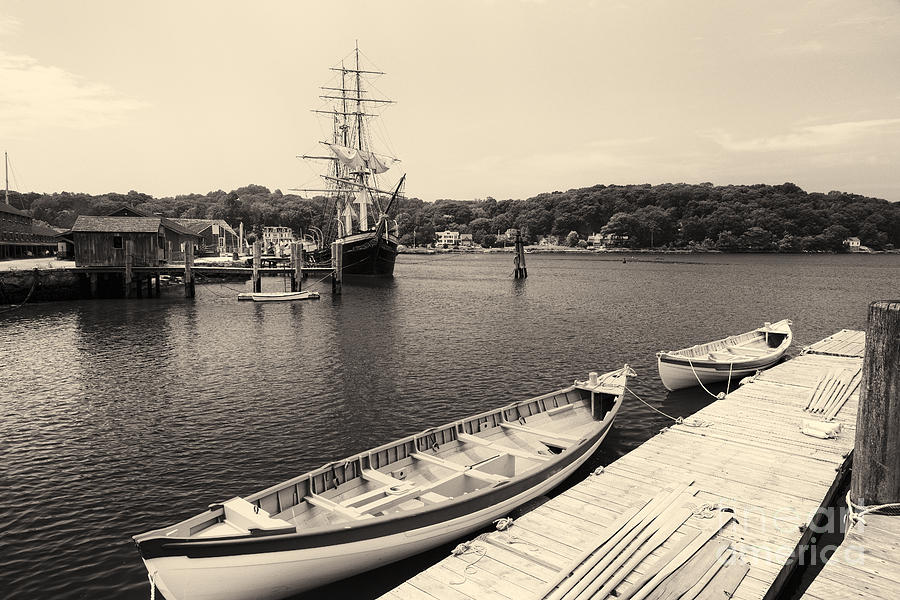 Black And White Photograph - Ready to Sail by George Oze