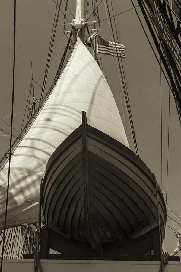 San Diego Photograph - Ready to Save Black and White Sepia by Scott Campbell