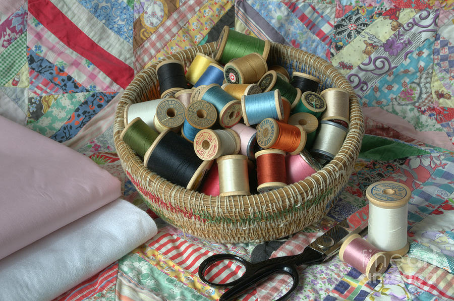 Vintage Photograph - Ready To Sew by Sarah Schroder