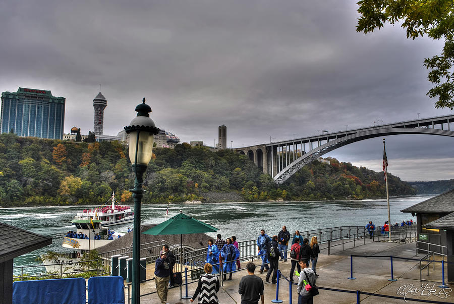 Waterfall Photograph - Readying to Board the Maid of the Mist by Michael Frank Jr