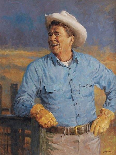 Ronald Reagan Digital Art - Reagan by Andy Thomas