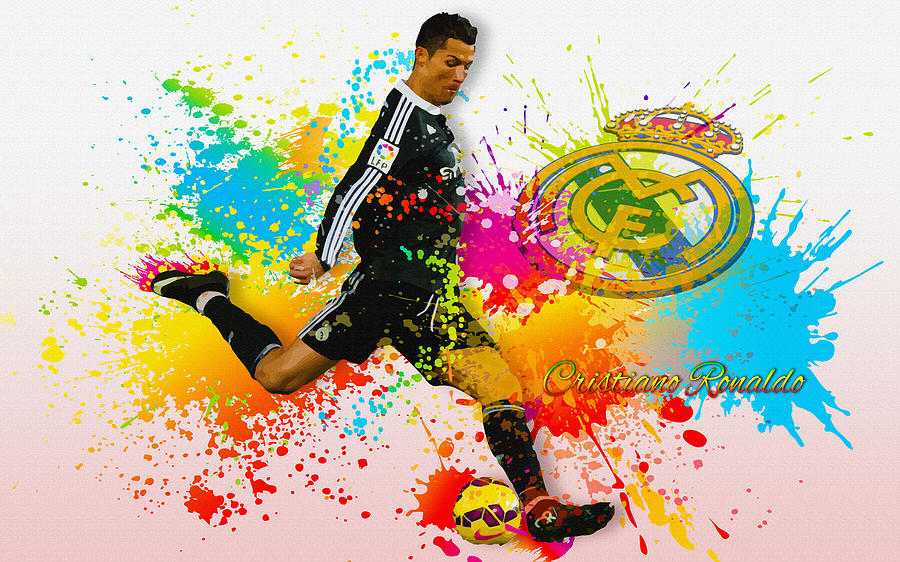 Real Madrid - Portuguese forward Cristiano Ronaldo T-Shirt by Don Kuing -  Pixels Merch